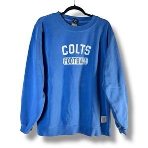 Reebok Classic Mens Sz Medium Indianapolis Colts Sweatshirt Blue Crewneck NFL